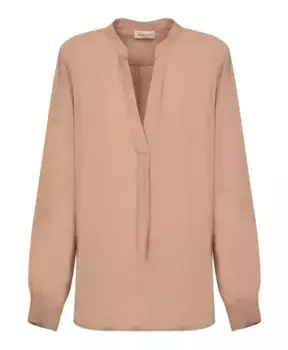 Топ туника с v образным вырезом Blanca Vita, бежевый