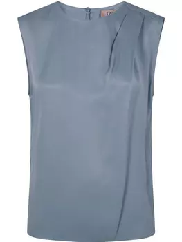 Топ TWINSET со складками, синий