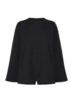 Топ two color wool Haat, черный