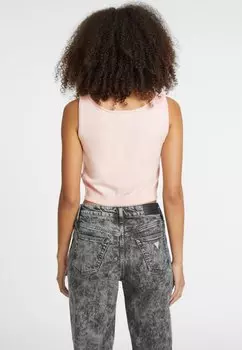 Топ U-AUSSCHNITT Guess Jeans, светло-розовый