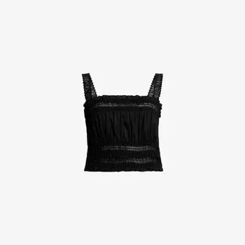 Топ укороченный Allsaints, черный