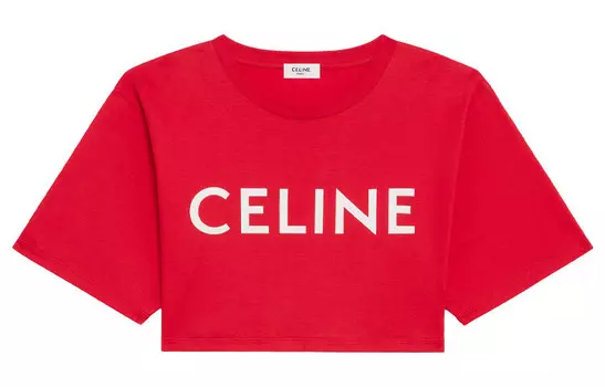 Топ укороченный Celine женский, красный