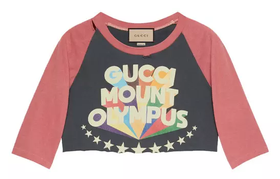 Топ укороченный Gucci женский, красный / черный