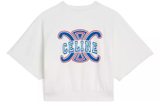 Топ укороченный женский Celine, белый