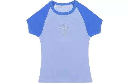 Топ укороченный женский Chrome Hearts, синий