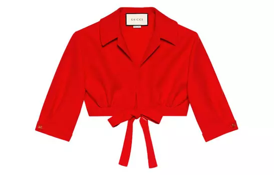 Топ укороченный женский Gucci, красный