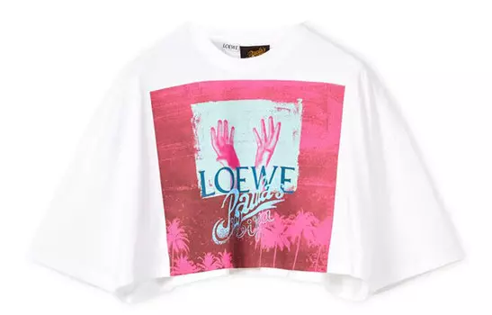 Топ укороченный женский Loewe, белый