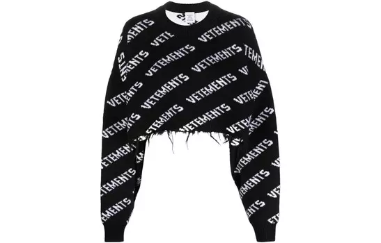 Топ укороченный женский Vetements, черный