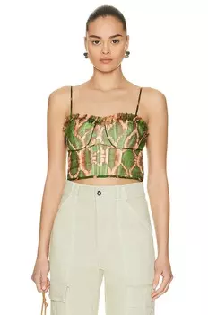 Топ Ulla Johnson Iris, цвет Serpentine