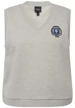 Топ Ulla Popken, цвет Mottled Light Grey