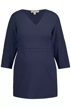 Топ Ulla Popken Shirt Bellieva, морской синий