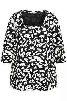 Топ Ulla Popken Shirt, черный