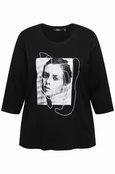 Топ Ulla Popken Shirt, черный