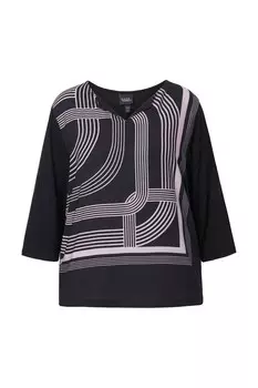 Топ Ulla Popken Shirt, черный