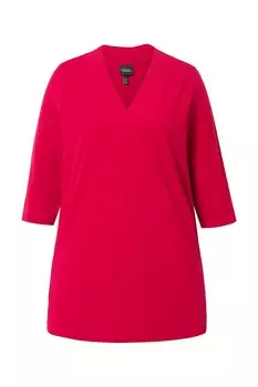 Топ Ulla Popken Shirt, цвет ruby red