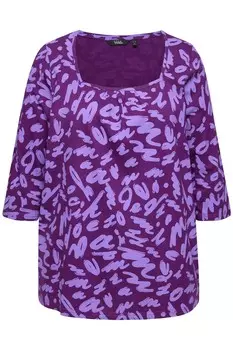 Топ Ulla Popken Shirt, фиолетовый