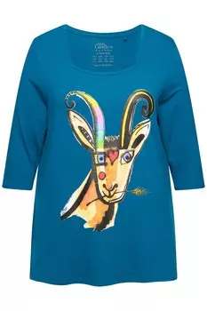 Топ Ulla Popken Shirt, синий