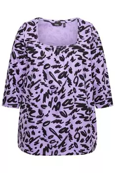 Топ Ulla Popken Shirt, сиреневый