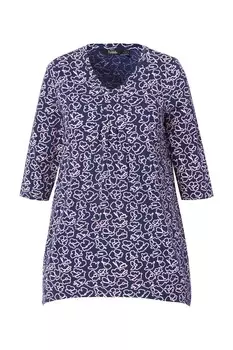 Топ Ulla Popken Shirt, темно-синий