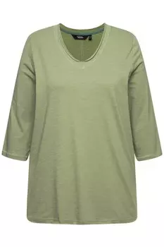 Топ Ulla Popken Shirt, зеленый