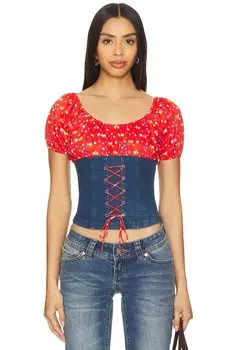 Топ Uma Tyler Mcgillivary, cartoon ditsy floral