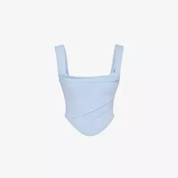 Топ Una с корсетом из эластичной ткани House Of Cb, синий