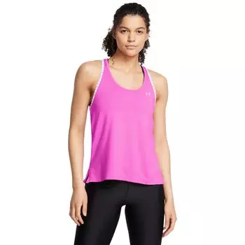 Топ Under Armour Knockout Tank, цвет Vivid Magenta/White