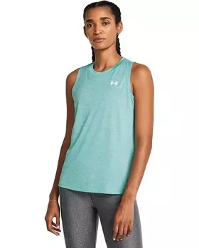 Топ Under Armour Tech Tank Twist, цвет Radial Turquoise/White/White
