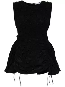 Топ Unika со сборками Cecilie Bahnsen, черный