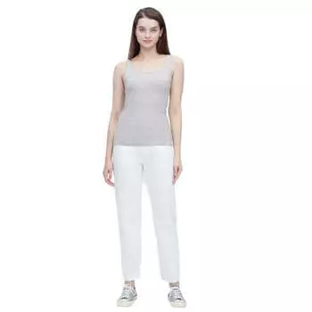 Топ Uniqlo Cotton Vest, серый