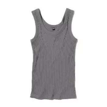 Топ Uniqlo Ribbed Vest, серый