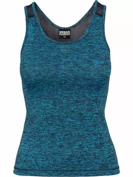 Топ Urban Classics, цвет turquoise/black/black