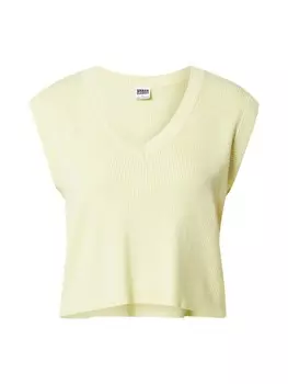 Топ Urban Classics Knitted Top, пастельно-желтый
