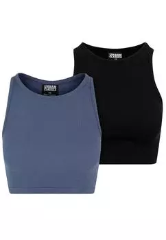 Топ Urban Classics Tank s, винтажный синий+черный