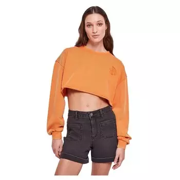 Топ Urban Classics Terry Long Sleeve, оранжевый