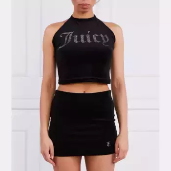 Топ узкого кроя Etta с лямкой на шее Juicy Couture, черный