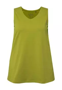 Топ V-AUSSCHNITT RMELLOS Ulla Popken, цвет Mottled Light Green
