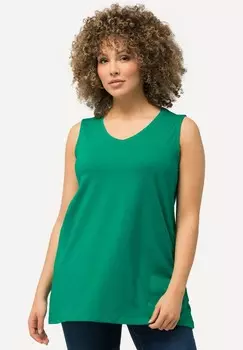 Топ V-AUSSCHNITT RMELLOS Ulla Popken, цвет Mottled Dark Green