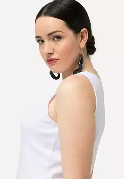 Топ V-NECK TANK Ulla Popken, белый