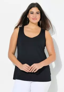 Топ V-NECK Ulla Popken, черный