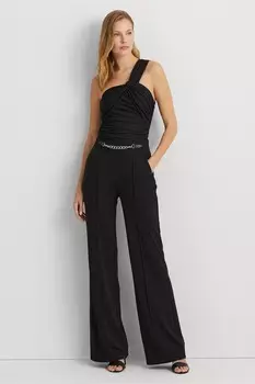 Топ Varadan на одно плечо с рюшами Lauren Ralph Lauren, черный