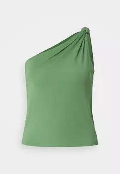 Топ VARIGATED KNOTTED TANK Abercrombie & Fitch, зеленый