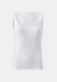 Топ VARIGATED SKIM SLASH TANK Abercrombie & Fitch, белый