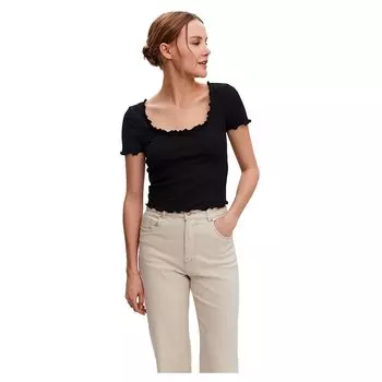 Топ Vero Moda Polly Sb5 Short Sleeve, черный