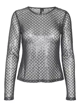 Топ VERO MODA SAFINA, серебряный
