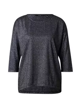 Топ VERO MODA Shirt VMCora, пятнистый черный