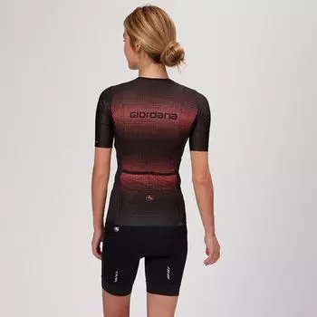 Топ Vero Pro TRI с короткими рукавами — женский Giordana, цвет Living Coral/Black