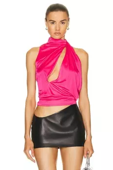 Топ Versace High Neck, цвет Tropical Pink