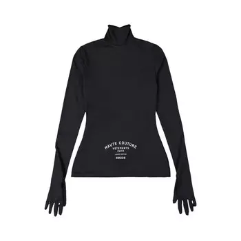 Топ Vetements Haute Couture Styling Top With Gloves, черный