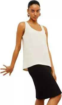 Топ Vicky - моющийся шелк M.M.LaFleur, цвет Pearl